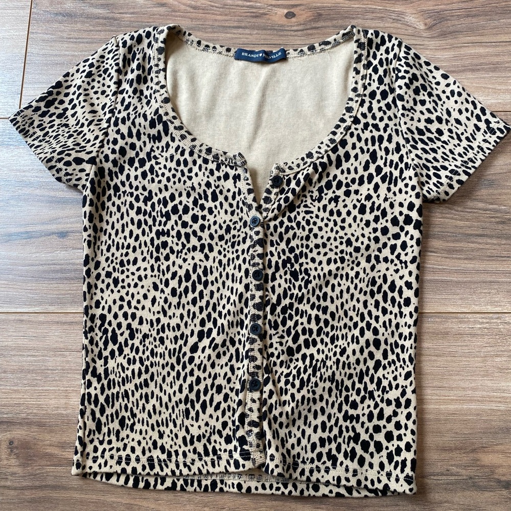 Brandy Melville/John Galt cheetah Zelly top